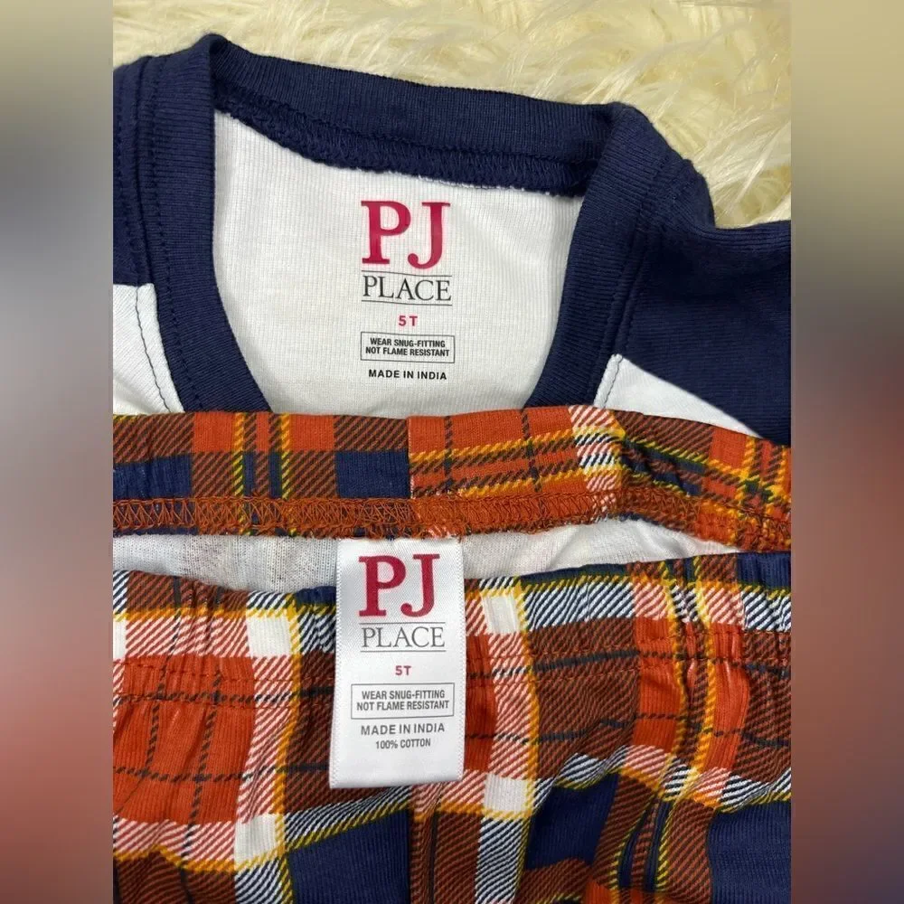 PJ Kids Thankful for my Family cotton pj set sz 5T